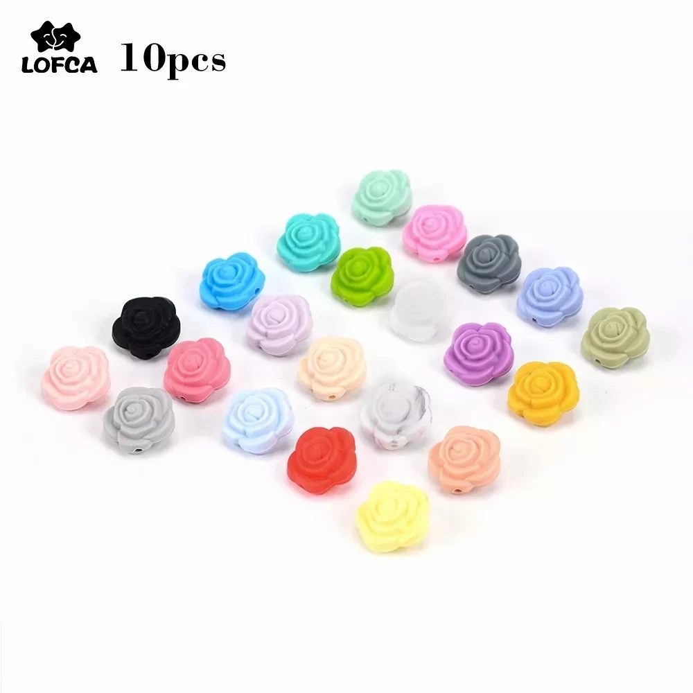 Baby Products Wholesale - Toptan 10 adet/grup Silikon Boncuk Çiçek