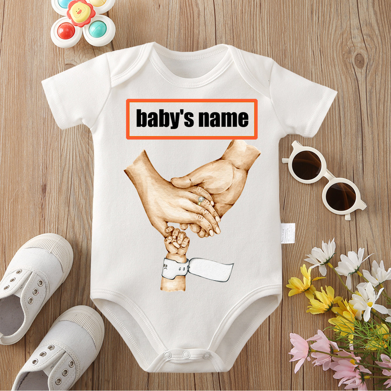 Baby Products Name - Özel Metin (Bebek Adı) Tulum Yeni