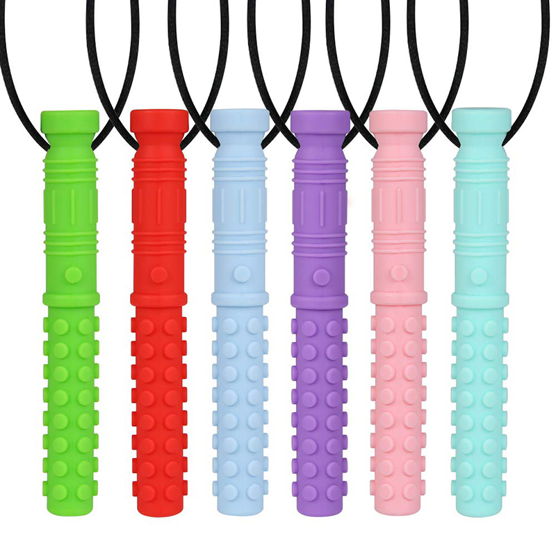 Baby Products Specials - 6 adet silikon doku çiğnemek kolye