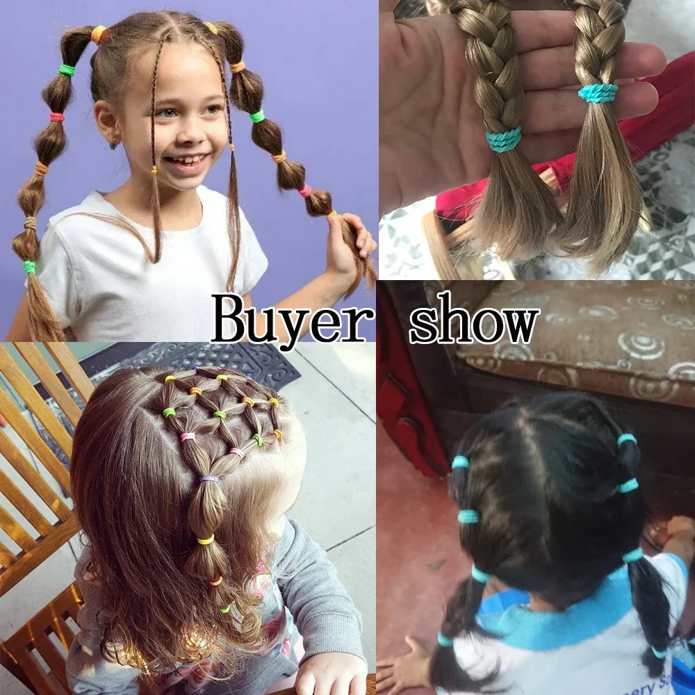 100 adet/torba Elastik Saç Ban - Baby Products Wholesale incelemesi ve fiyatı